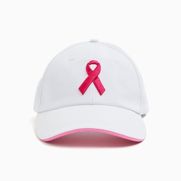 torrid Accessories - New Torrid Breast Cancer Awareness Fight On Pink & White Cotton Baseball Cap Hat